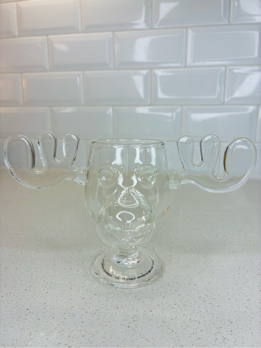 National Lampoons Glass Moose Mugs Christmas Vacation 8 oz. Clear